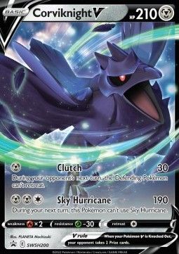 Pokemon TCG : Corviknight V (SWSH 200) NM