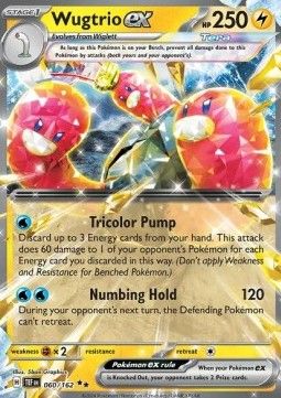 Pokemon TCG : Wugtrio ex (TEF 060) NM