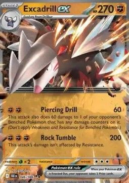 Pokemon TCG : Excadrill ex (BLK 046) NM