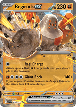 Pokemon TCG : Regirock ex (ASC 107) NM