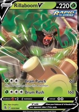 Pokemon TCG : Rillaboom V (FST 022) NM