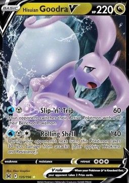 Pokemon TCG : Hisuian Goodra V (LOR 135) NM