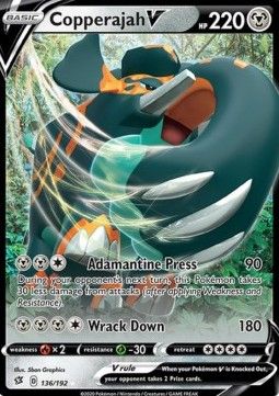 Pokemon TCG : Copperajah V (RCL 136) NM
