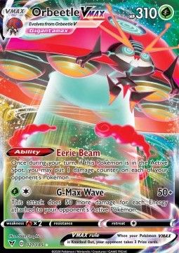 Pokemon TCG : Orbeetle VMAX (VIV 21) NM