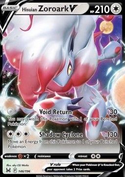 Pokemon TCG : Hisuian Zoroark V (LOR 146) NM