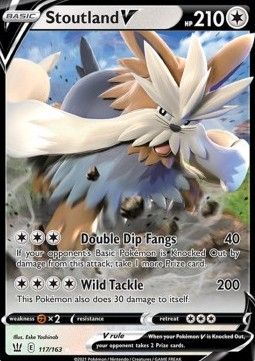 Pokemon TCG : Stoutland V (BST 117) NM