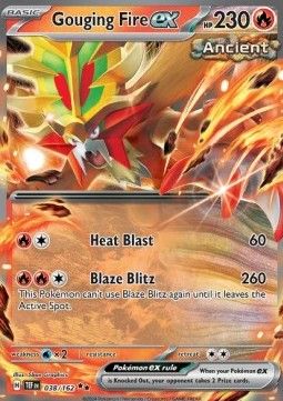 Pokemon TCG : Gouging Fire ex (TEF 038) NM