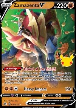 Pokemon TCG : Zamazenta V (CEL 018) NM