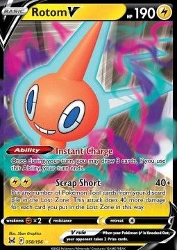 Pokemon TCG : Rotom V (LOR 058) NM
