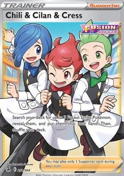 Pokemon TCG : Chili &amp; Cilan &amp; Cress (FST 258) NM