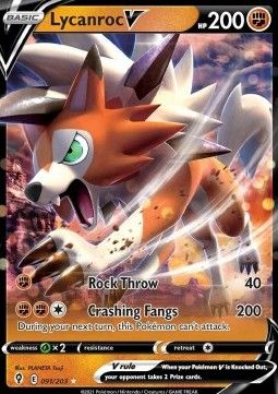 Pokemon TCG : Lycanroc V (EVS 091) NM
