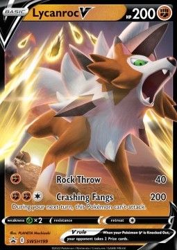 Pokemon TCG : Lycanroc V (SWSH 199) NM