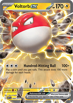Pokemon TCG : Voltorb ex (ASC 058) NM