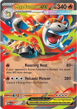 Pokemon TCG : Mega Camerupt ex (MEG 022)
