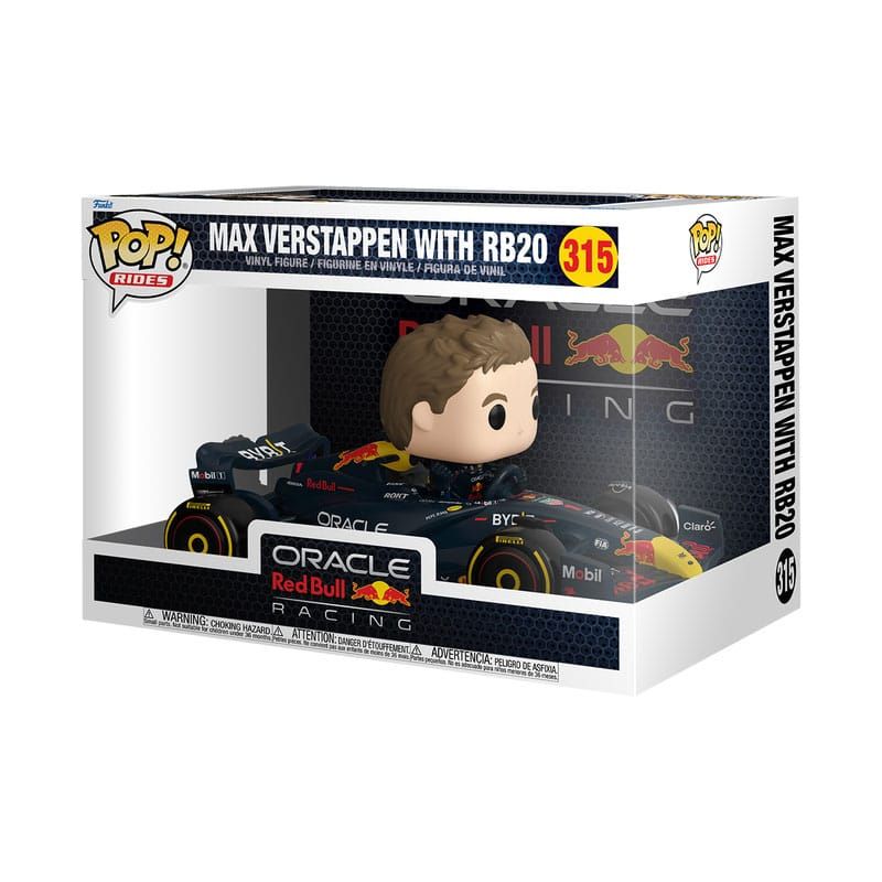 Funko Pop Formula 1 POP! Rides Super Deluxe Vinyl Figure RB- Verstappen w/RB20 15 cm
