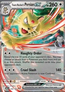 Pokemon TCG : Team Rocket's Persian ex (DRI 150)