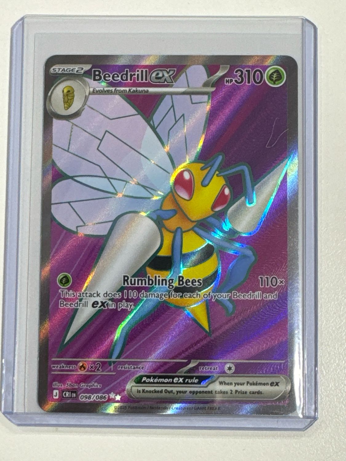 Pokemon TCG : Beedrill ex (CRI 098)