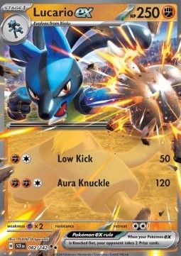 Pokemon TCG : Lucario ex (SCR 082) NM