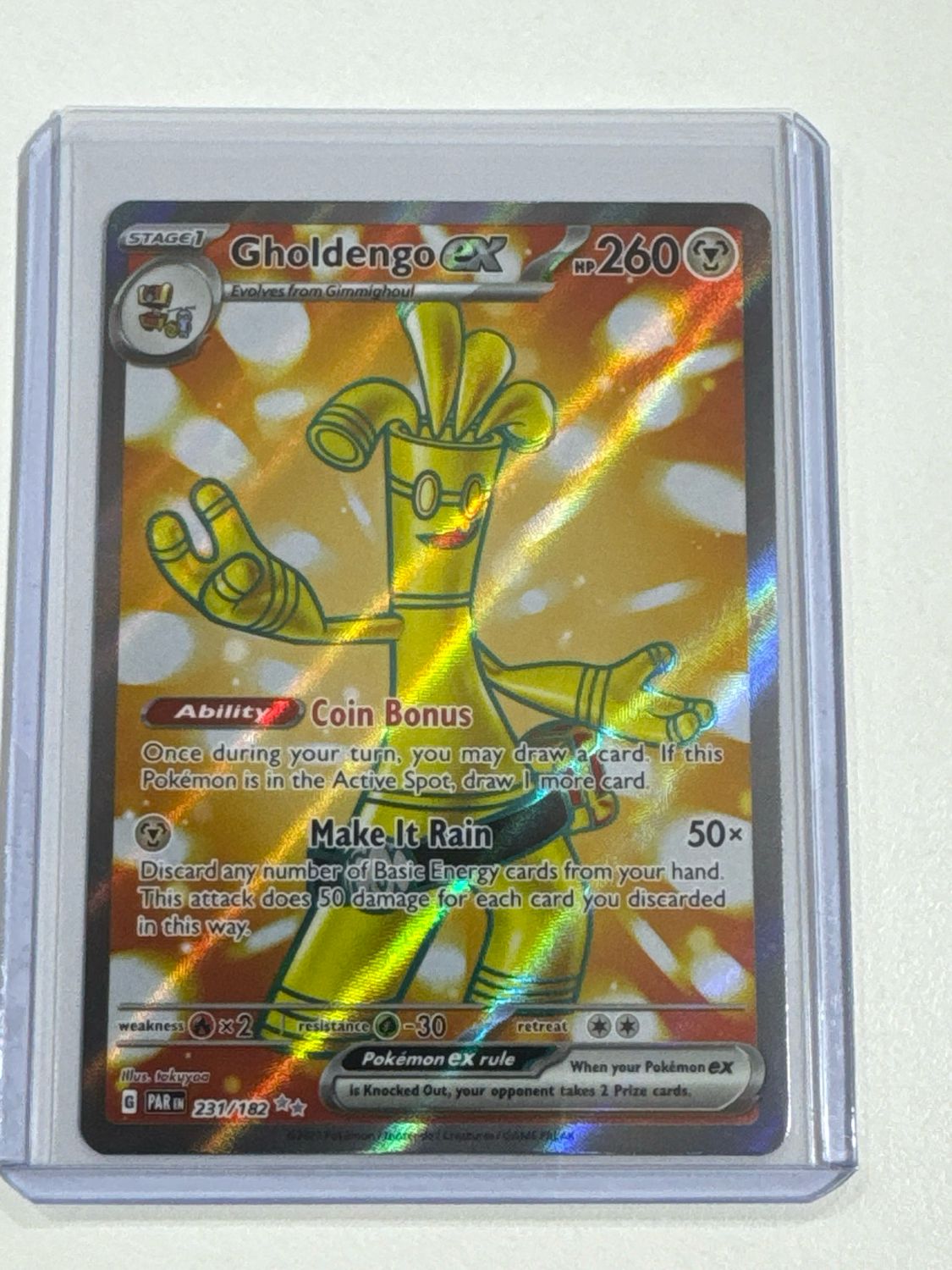 Pokemon TCG : Gholdengo ex (PAR 231) NM