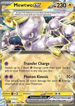 Pokemon TCG : Mewtwo ex (PAR 058)