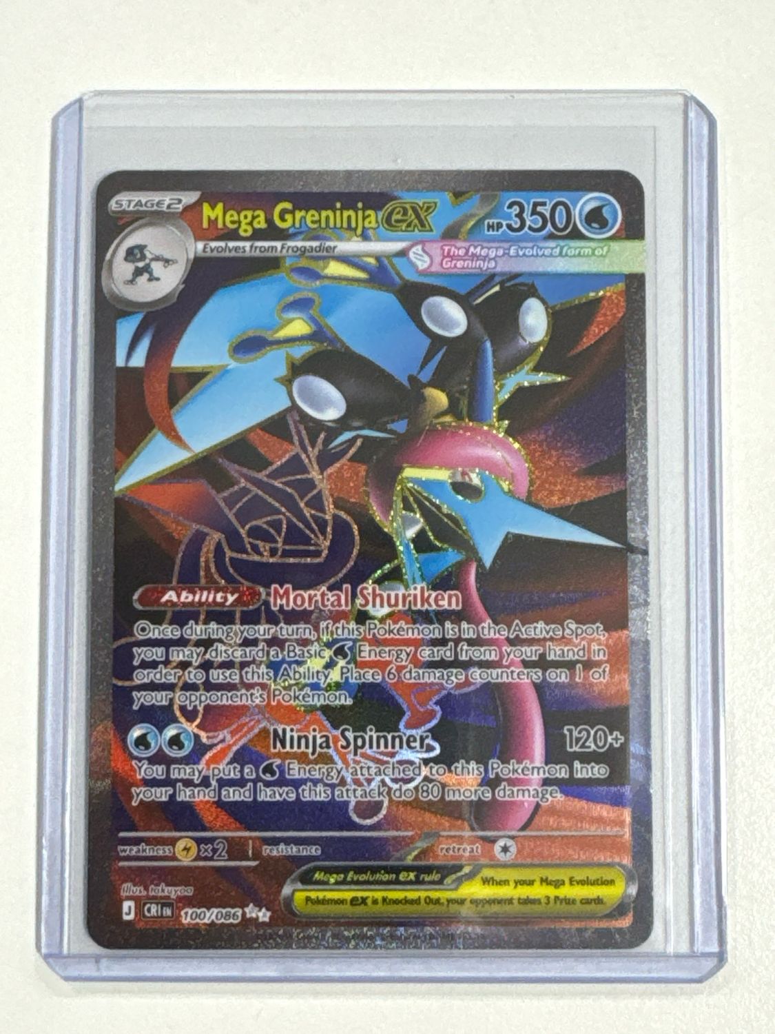 Pokemon TCG : Mega Greninja ex (CRI 100)