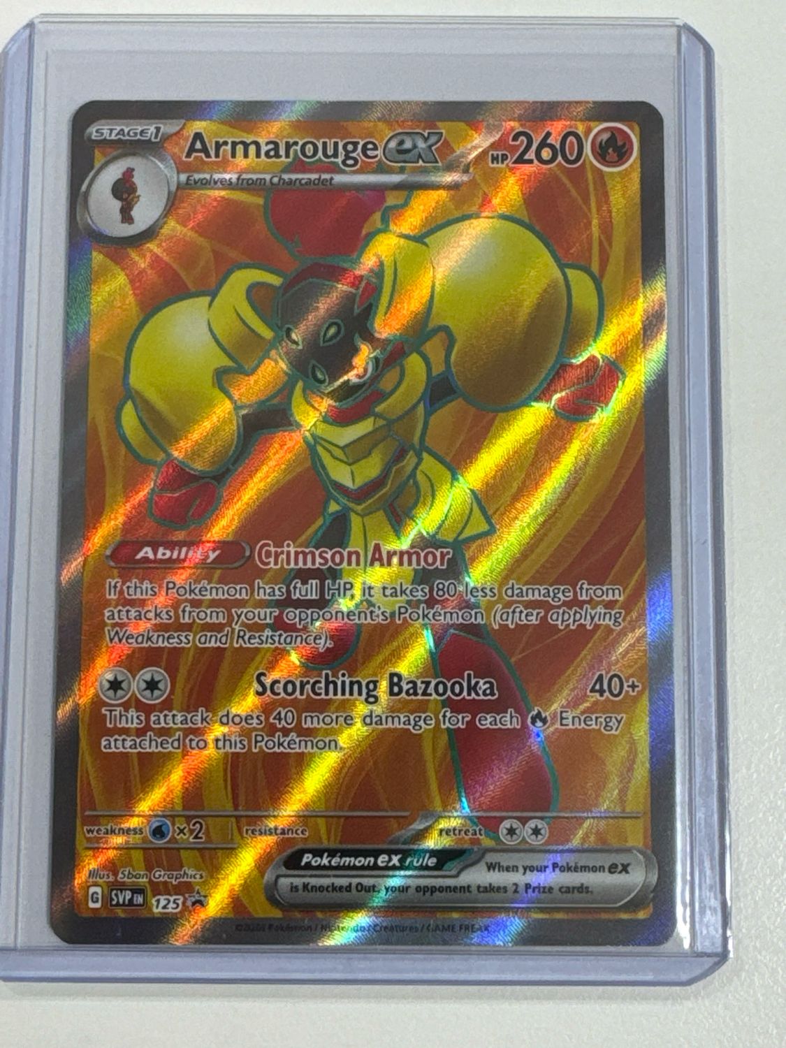 Pokemon TCG : Armarouge ex (SVP 125)