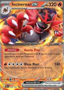 Pokemon TCG : Incineroar ex (TEF 034)