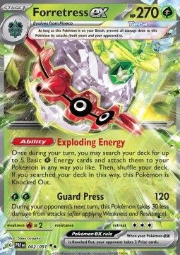 Pokemon TCG : Forretress ex (PAF 002)