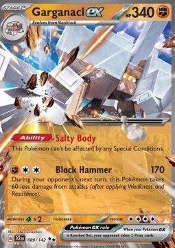 Pokemon TCG : Garganacl ex (SCR 089)