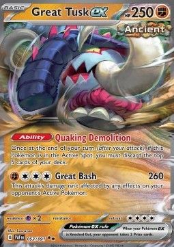 Pokemon TCG : Great Tusk ex (PAF 053)