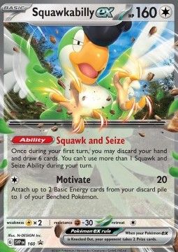 Pokemon TCG : Squawkabilly ex (SVP 160)