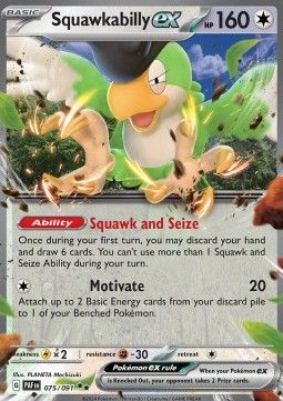 Pokemon TCG : Squawkabilly ex (PAF 075)