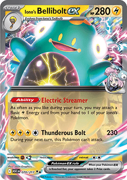 Pokemon TCG : Iono's Bellibolt ex (ASC 070)
