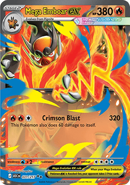 Pokemon TCG : Mega Emboar ex (ASC 031)