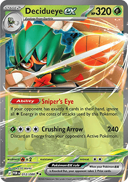 Pokemon TCG : Decidueye ex (POR 012)