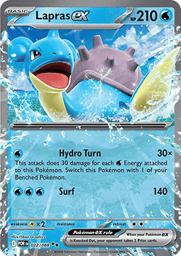 Pokemon TCG : Lapras ex (POR 022)