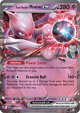 Pokemon TCG : Team Rocket's Mewtwo ex (ASC 079)
