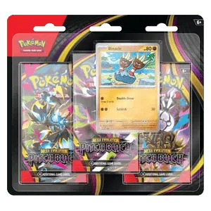 Pokémon TCG: Mega Evolution – Pitch Black 3-Pack Blister (Binacle)
