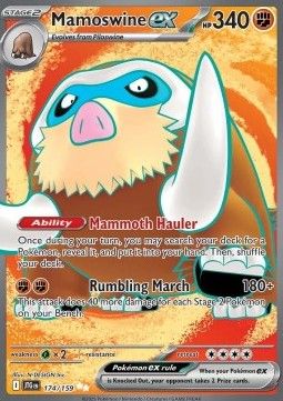 Pokemon TCG : Mamoswine ex (JTG 174)