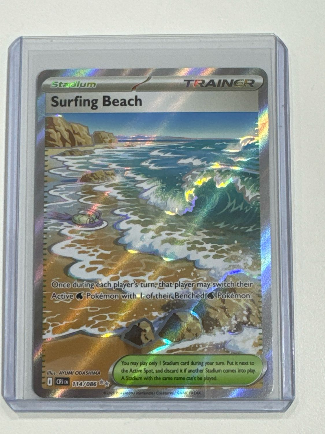 Pokemon TCG : Surfing Beach (CRI 114)