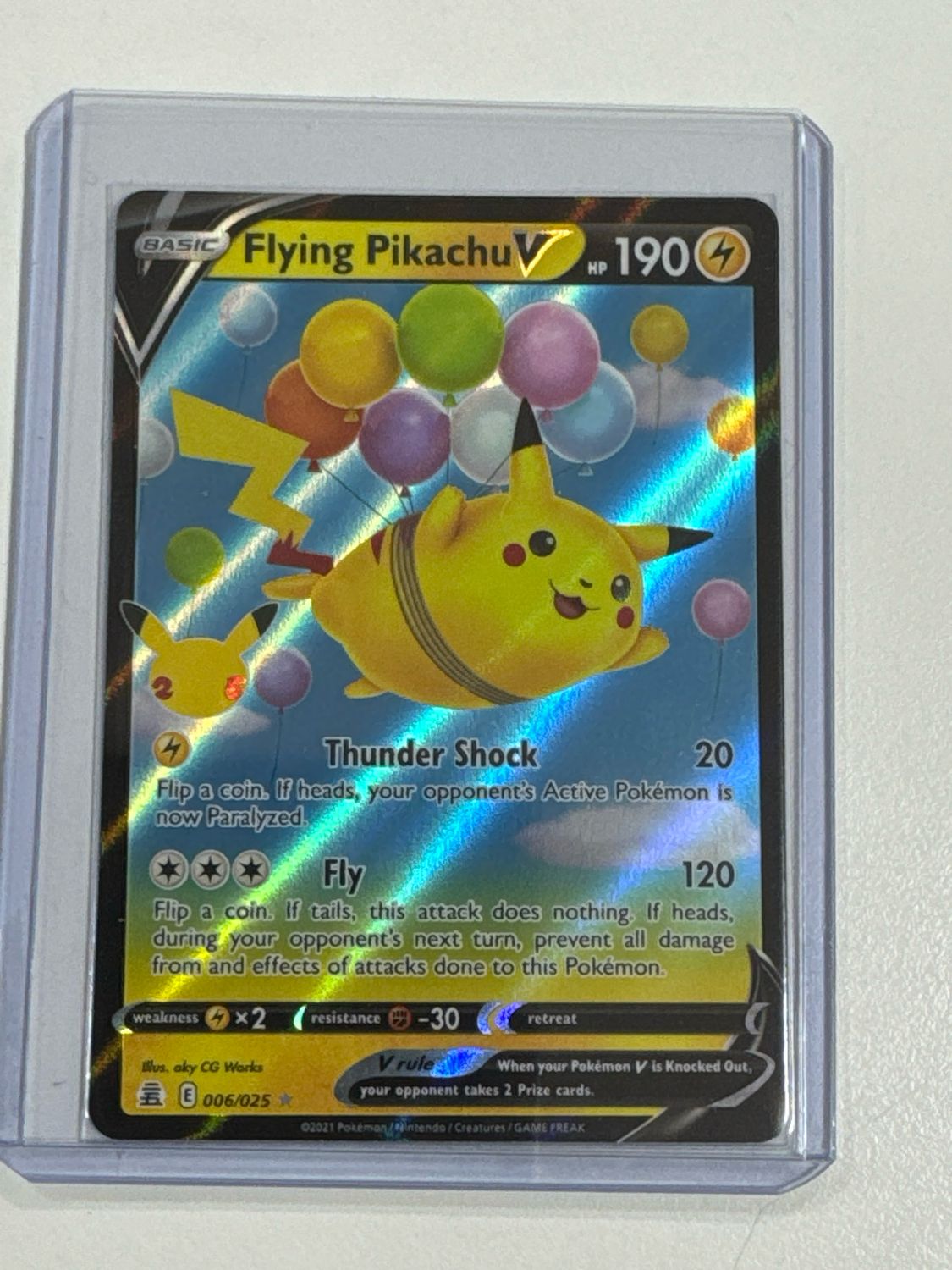 Pokemon TCG :  Flying Pikachu V (CEL 006)