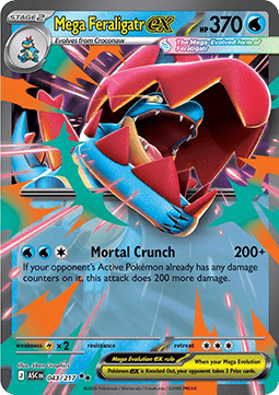 Pokemon TCG : Mega Feraligatr ex (ASC 043)