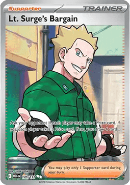 Pokemon TCG : Lt. Surge's Bargain (MEG 170)