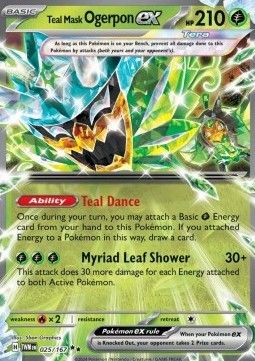 Pokemon TCG : Teal Mask Ogerpon ex (TWM 025)