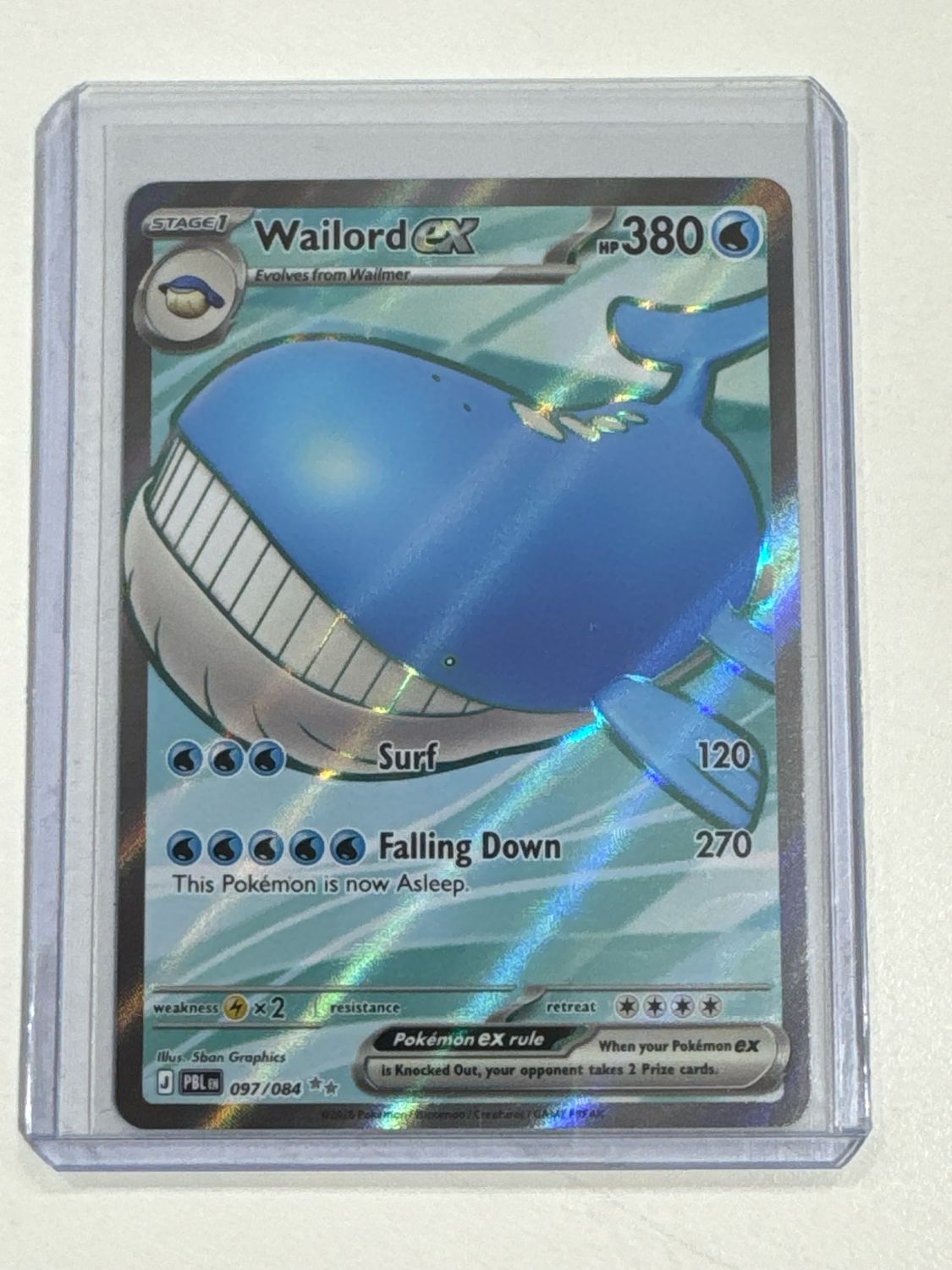 Pokemon TCG : Wailord ex (PBL 097)
