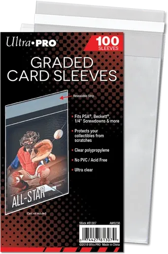 Graded Card Sleeves – Resealable – 100 stuks
