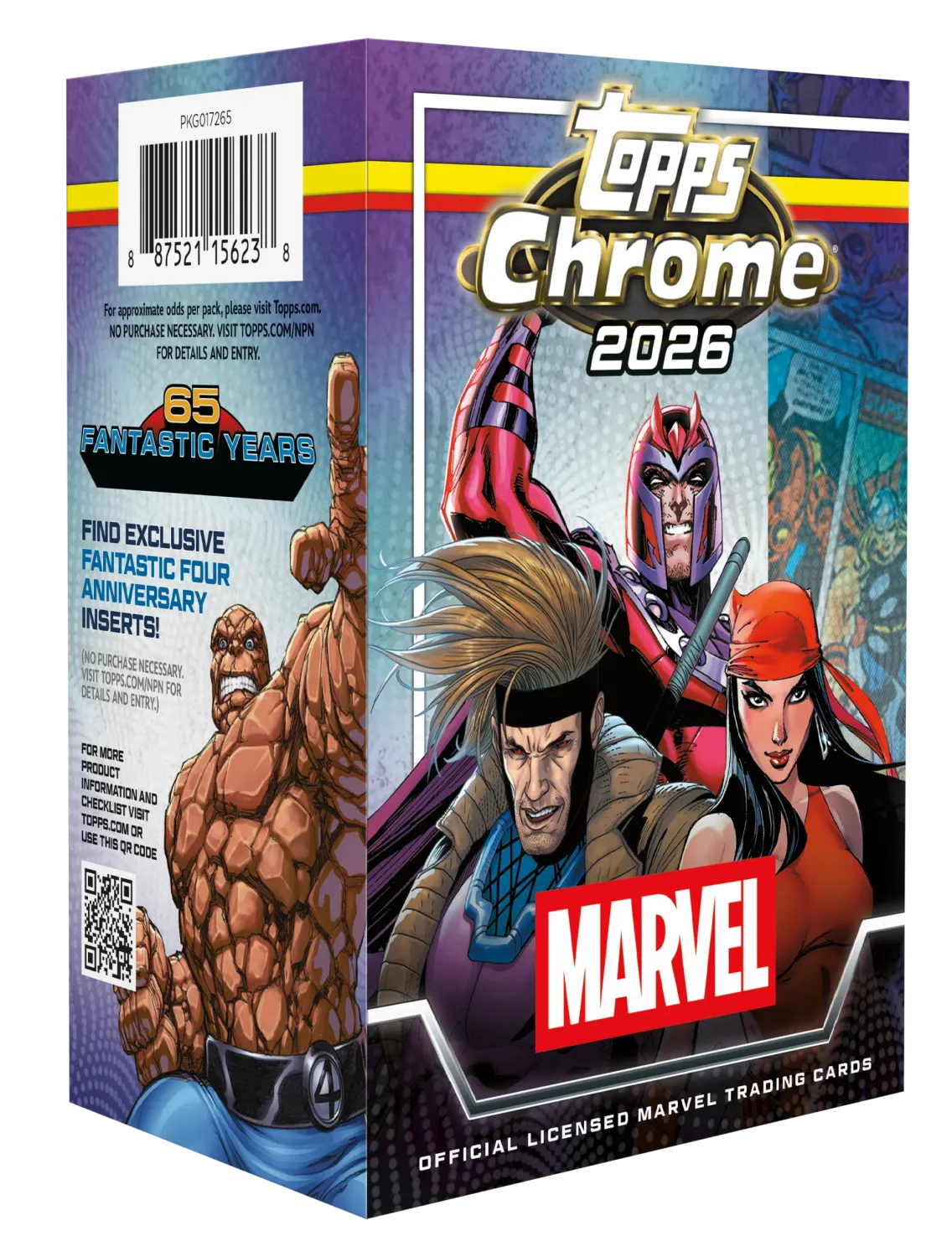 Topps 2026 Chrome Marvel Comics Value Box