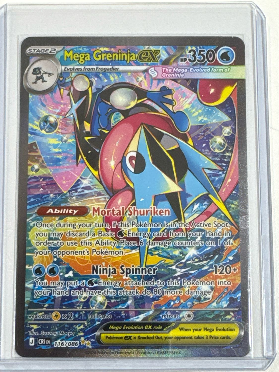Pokemon TCG : Mega Greninja ex (CRI 116)
