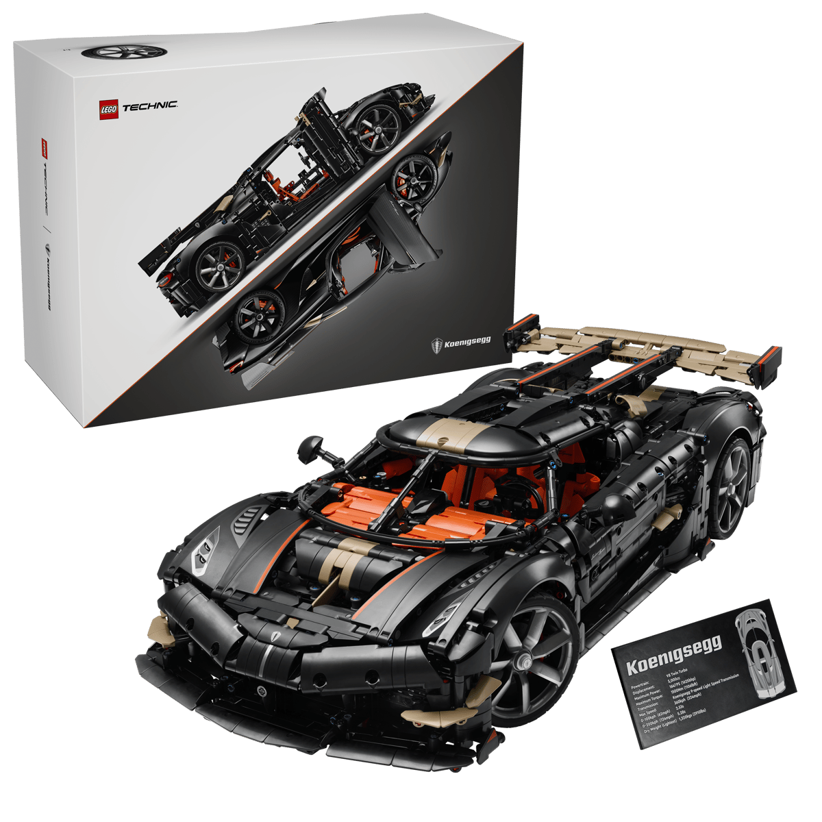 LEGO Technic 42232 – Koenigsegg Sadair's Spear Megacar