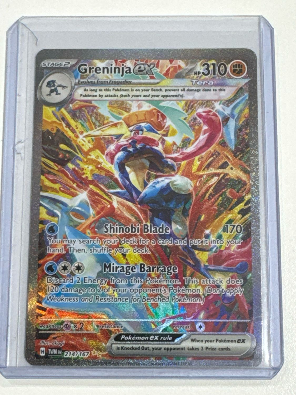 Pokemon TCG : Greninja ex (TWM 214)
